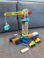 Houten hijskraan met wagens, Ophalen of Verzenden