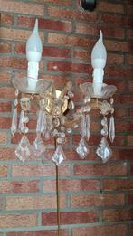 3 Maria Theresia wandlampjes goud kleurig, Ophalen