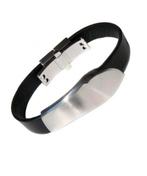 Nieuw BREIL armband. Staal/rubber. €56 NU 22,50, Ophalen of Verzenden, Nieuw, Zilver, Staal