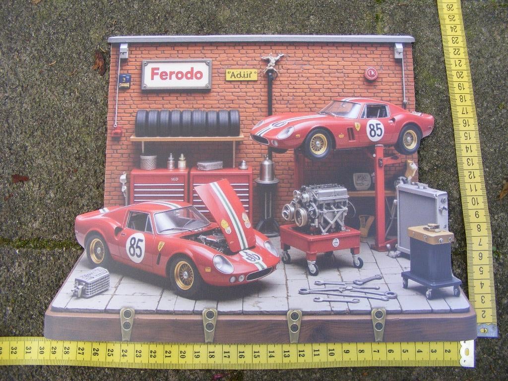 houten plaquette bordje afbeelding Ferrari, Ophalen of Verzenden, Nieuw, Overige typen