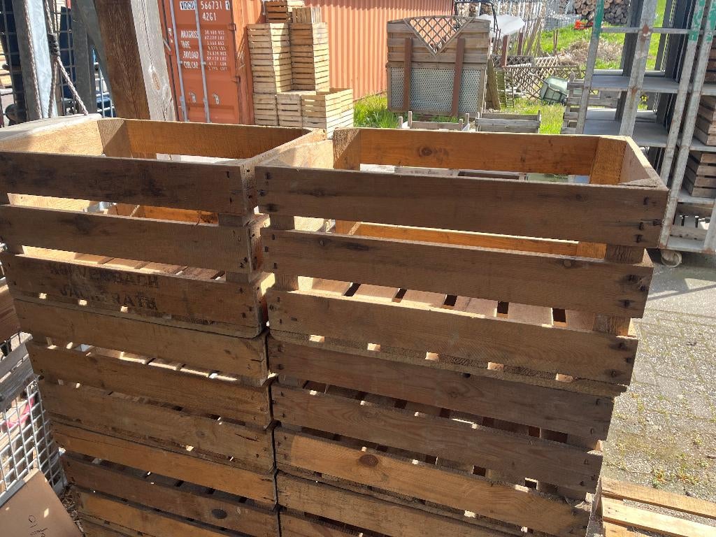 3-lats fruitkisten , groentekisten , houten kratten , kisten, Doe-het-zelf en Verbouw, Ophalen, 40 tot 60 cm, 50 tot 75 cm, Minder dan 35 cm