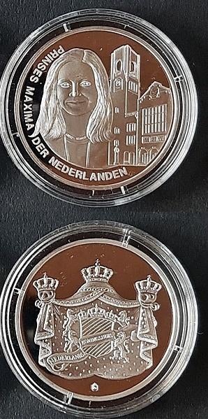 Penning Maxima, Postzegels en Munten, Penningen en Medailles, Verzenden, Overige materialen, Nederland