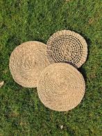 Set van 3 natuurlijke placemats van zeegras, Minder dan 50 cm, Rond, Minder dan 50 cm, Ophalen of Verzenden