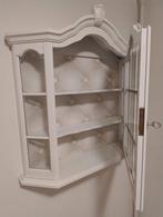 Vitrinekast met Chesterfield motief behang, Ophalen, Met deur(en), Glas, 50 tot 100 cm