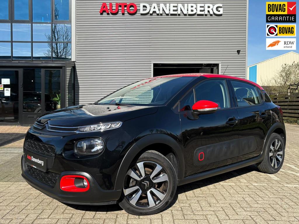 Citroen C3 1.2 PureTech S&S Shine CAMERA,CRUISBOMVOL! GARANT, Auto's, Voorwielaandrijving, Stof, Zwart, 1199 cc