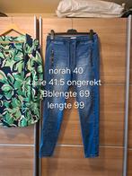 Norah spijkerbroek maat 40, Kleding | Dames, Broeken en Pantalons, Maat 38/40 (M), Blauw, Ophalen of Verzenden, Zo goed als nieuw
