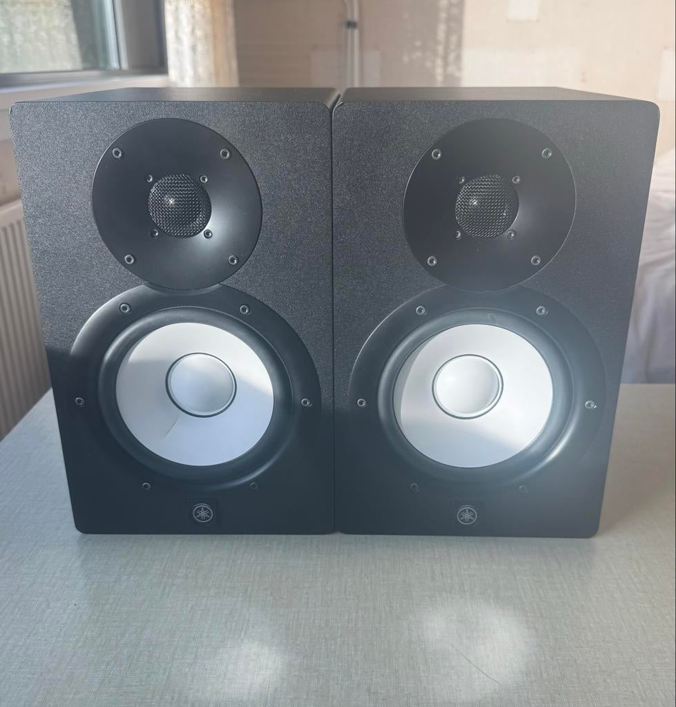 Yamaha HS7 Studio Monitoren met kabels - Klein scheurtje, Audio, Tv en Foto, Luidsprekers, Ophalen, Gebruikt, Front, Rear of Stereo speakers