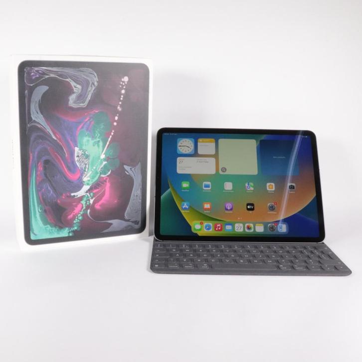 iPad Pro 2018 11" 64GB LTE + Keyboard - Nette Staat, Computers en Software, Apple iPads, Gebruikt