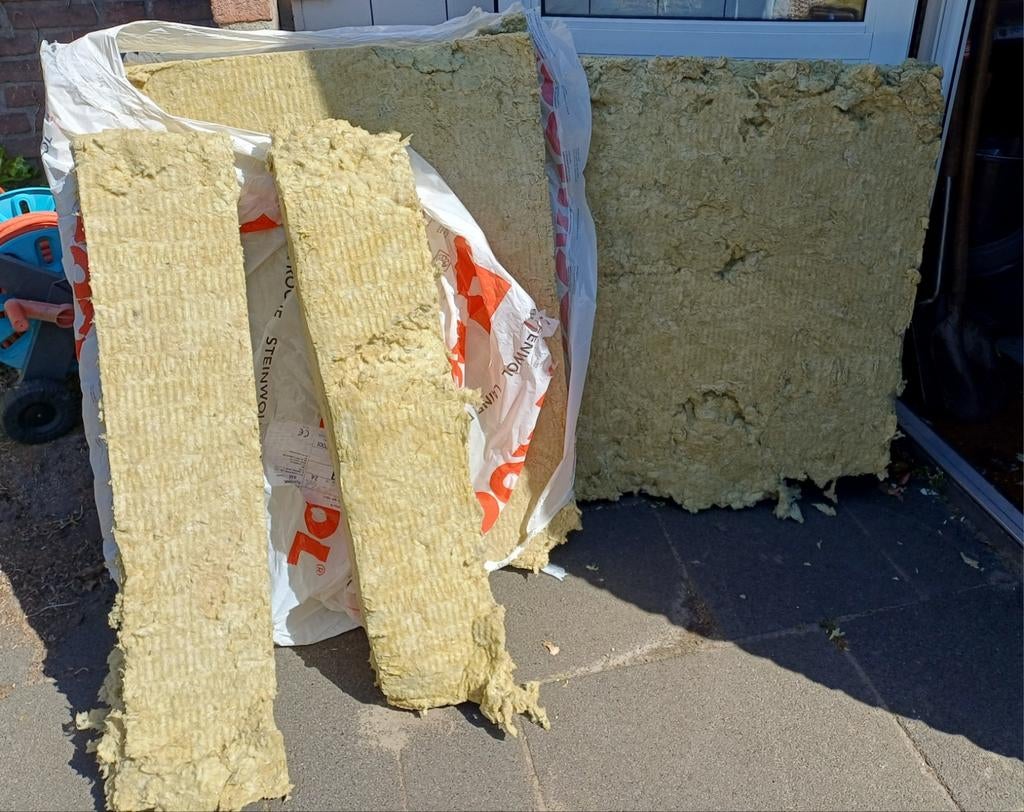 Rockwool, Ophalen, 4 tot 8 cm, Nieuw, Steenwol