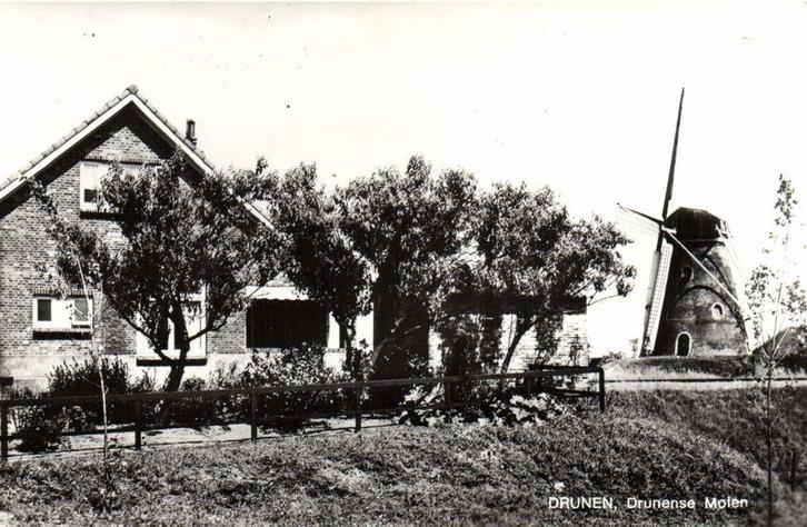 Drunen, Drunense Molen - ongelopen, Verzamelen, Ansichtkaarten | Nederland, Ongelopen, Noord-Brabant, Voor 1920, Ophalen of Verzenden