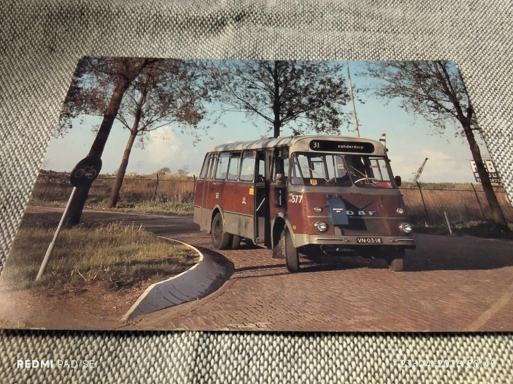 DAF Ansichtkaarten: Museum Bus en Boomerang Pienter Pookje, Ophalen of Verzenden, 1960 tot 1980, Ongelopen