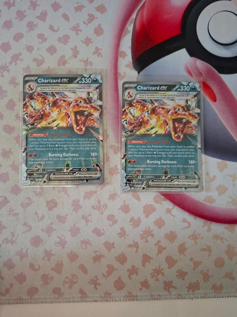 Charizard ex paldea fates 3,5 per stuk, Hobby en Vrije tijd, Verzamelkaartspellen | Pokémon, Ophalen of Verzenden, Zo goed als nieuw
