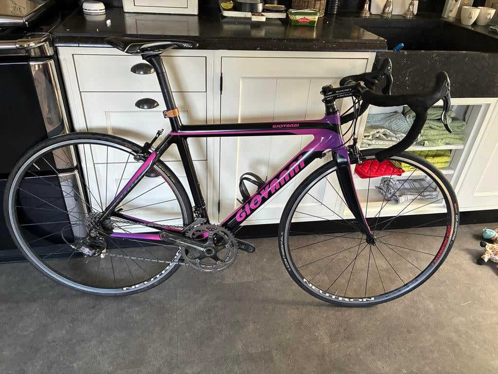 Racefiets Carbon 53 cm Campagnolo Record/Super Record, Overige merken, Carbon, 49 tot 53 cm, Ophalen of Verzenden
