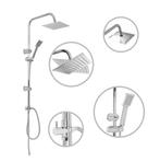 Douche set regendouche en handdouche roestvrij staal, NIEUW, Ophalen of Verzenden, Nieuw, Chroom, Douche
