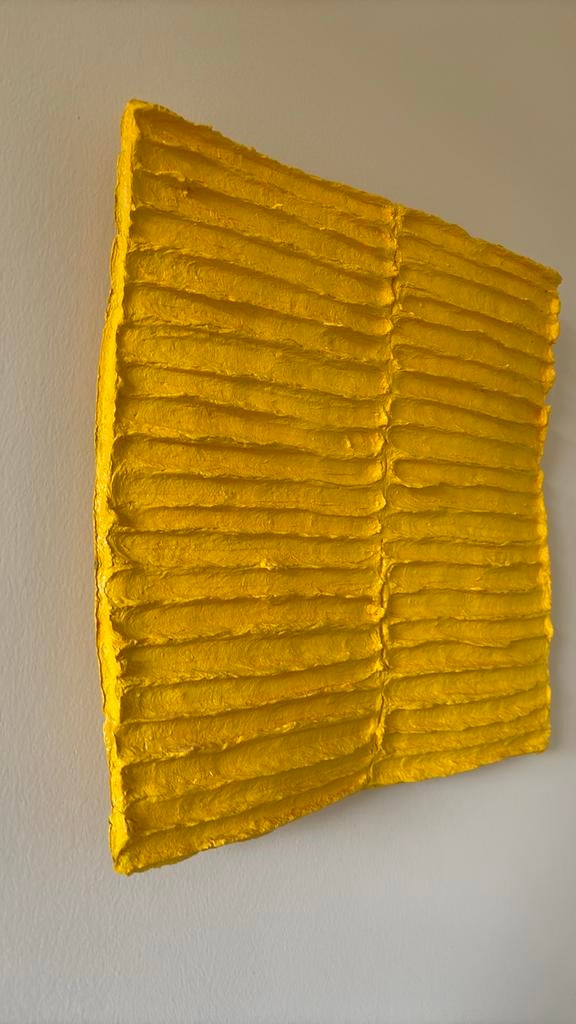 Jan Schoonhoven jr. - Reliëf 37x37 cm, Antiek en Kunst, Ophalen of Verzenden