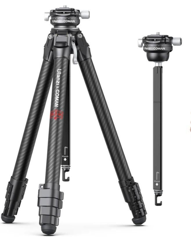 Ulanzi x Coman Zero Y Carbon lichtgewicht Travel Statief, Audio, Tv en Foto, Fotografie | Statieven en Balhoofden, Ophalen of Verzenden