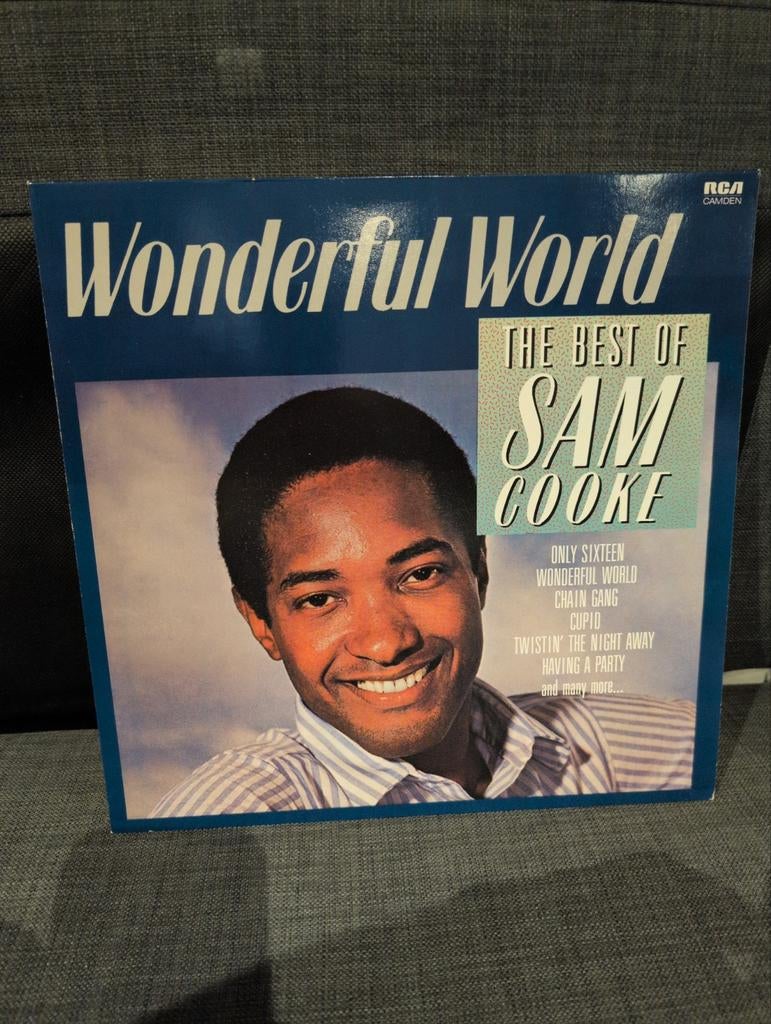 LP - Sam Cooke - Wonderful World - The Best of Sam Cooke, Cd's en Dvd's, Vinyl | R&B en Soul, Ophalen of Verzenden, Zo goed als nieuw
