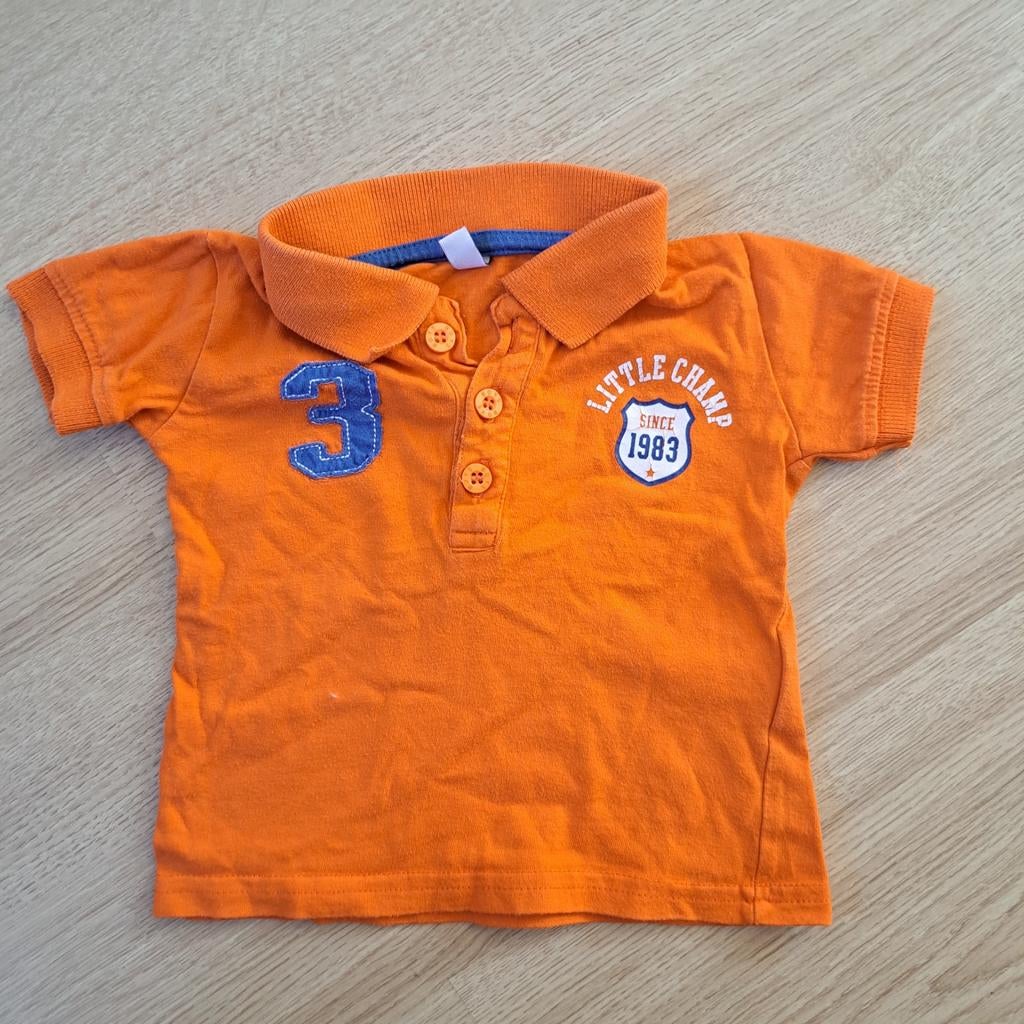 Oranje shirtje maat 62 voor Koningsdag, Kinderen en Baby's, Babykleding | Maat 62, Ophalen of Verzenden, Gebruikt, Jongetje of Meisje