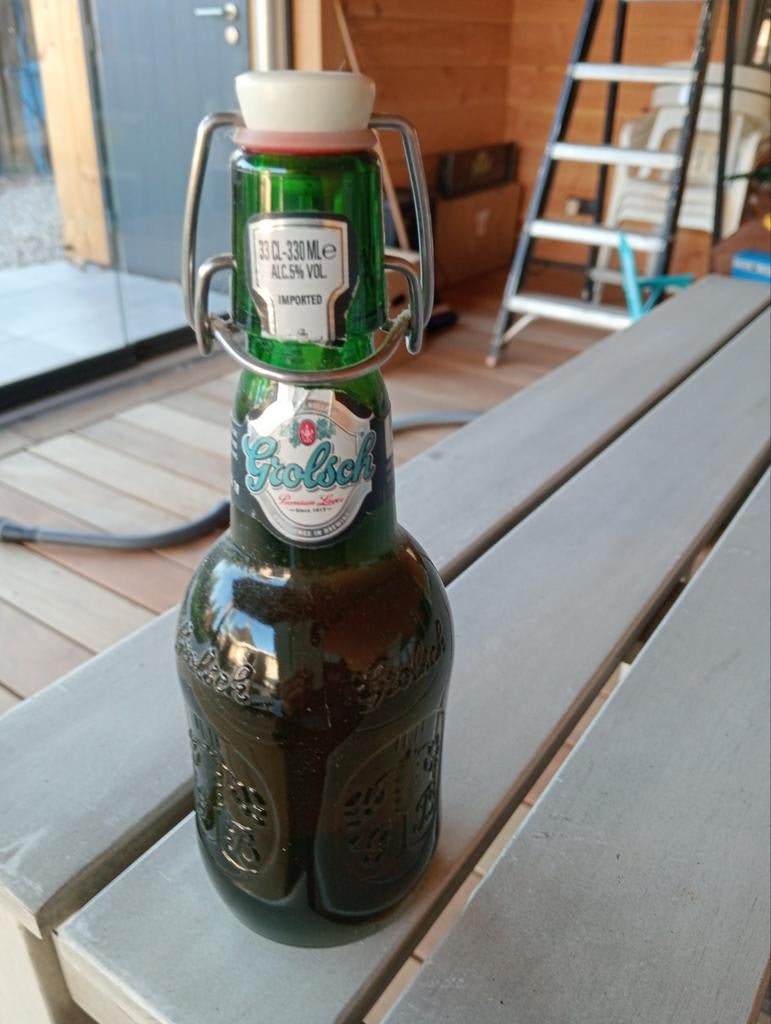Grolsch kleine  beugelfles export, Ophalen of Verzenden, Grolsch