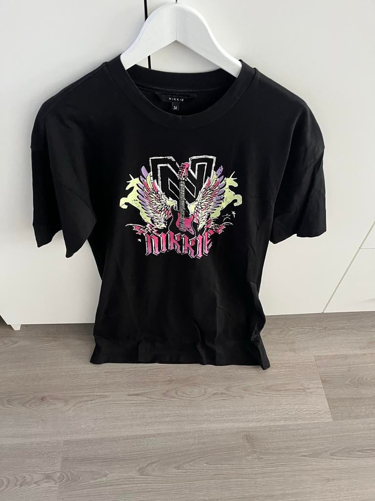 Nikkie T-shirts (jurkjes) maat 34/36, Kleding | Dames, T-shirts, Ophalen, Gedragen, Maat 34 (XS) of kleiner, Korte mouw