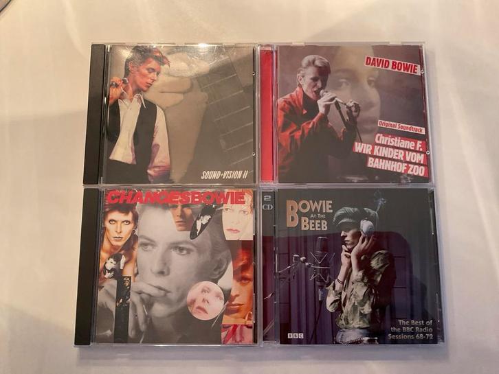 David Bowie - 4 CD's, Cd's en Dvd's, Cd's | Pop, Gebruikt, 1980 tot 2000, Ophalen of Verzenden