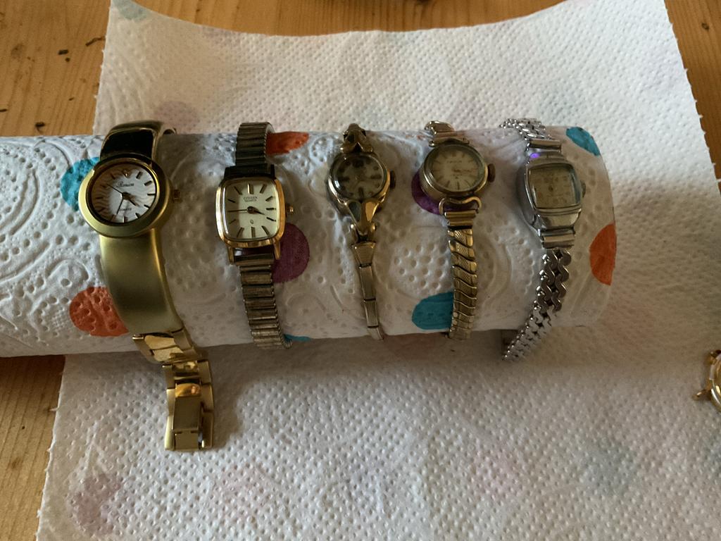 Set van 5 vintage dames polshorloges, Sieraden, Tassen en Uiterlijk, Horloges | Dames, Overige merken, Overige materialen, Gebruikt