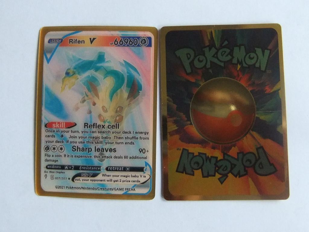3 D pokemon kaart Rifen V 66960, Verzenden, Nieuw