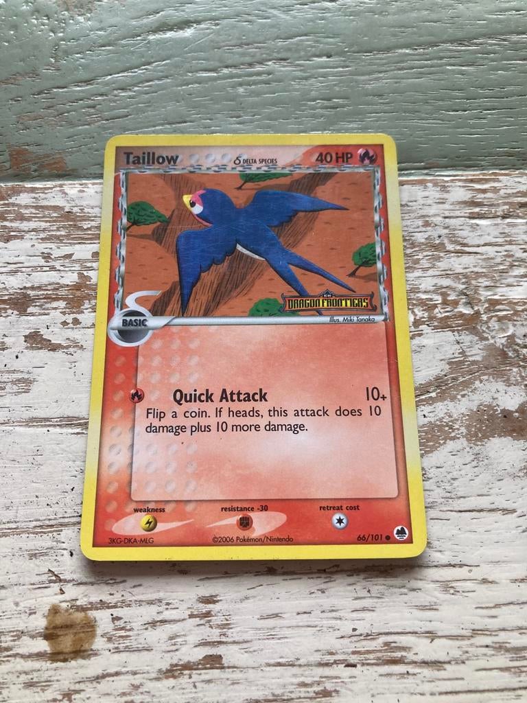 Pokemon kaart Taillow Reverse Holo Stamped, Ophalen of Verzenden, Zo goed als nieuw