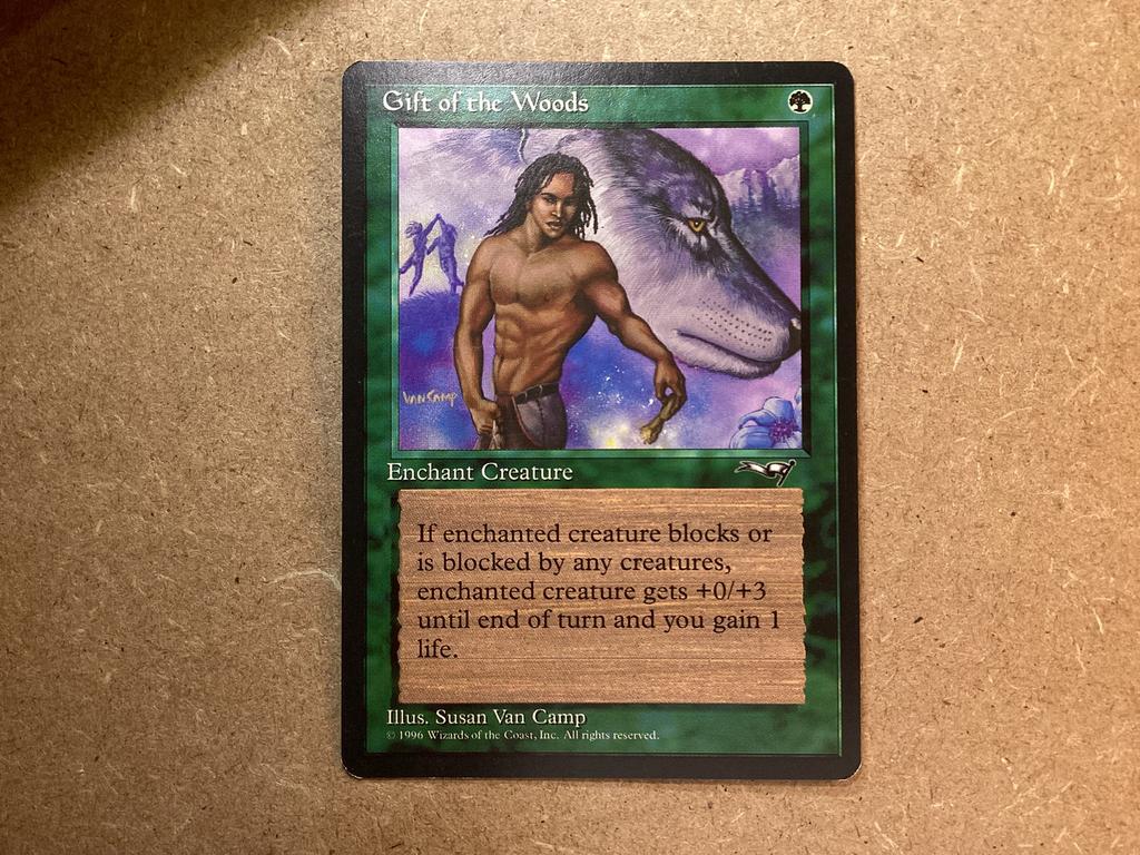 1x Gift of the Woods (v2) (Excellent), Ophalen of Verzenden, Zo goed als nieuw, Losse kaart