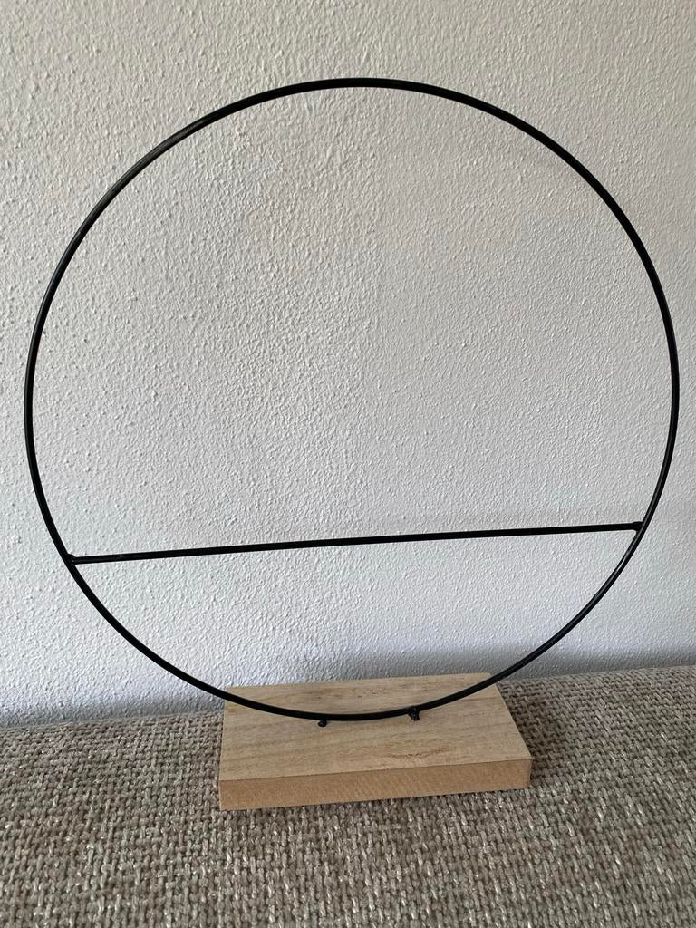 Zwart metalen decoratie frame metaal bloemschikken, Ophalen of Verzenden, Zo goed als nieuw