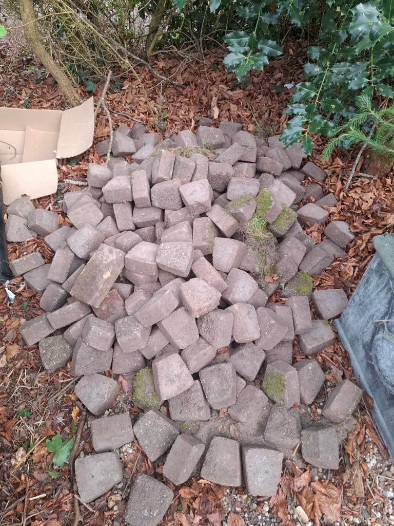 Bakstenen bestrating, verschillende maten en type, Tuin en Terras, Ophalen, Gebruikt, Beton, Klinkers