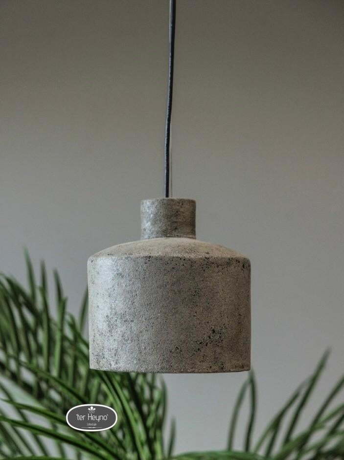 Stenen hanglamp hang lamp steen grijs stoer sober landelijk
