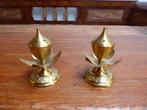 2 mooi vormgegeven messing wierook houders, Ophalen of Verzenden