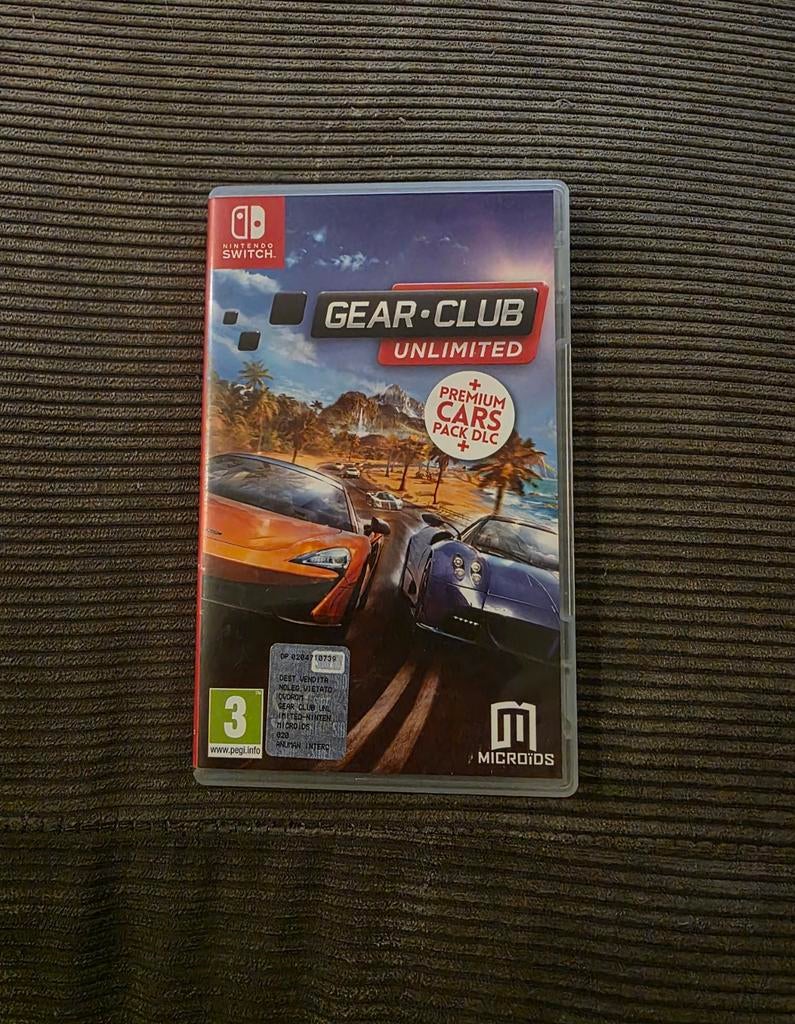 Gear club unlimited switch, Spelcomputers en Games, Games | Nintendo Switch, Zo goed als nieuw, Racen en Vliegen, 1 speler, Vanaf 3 jaar