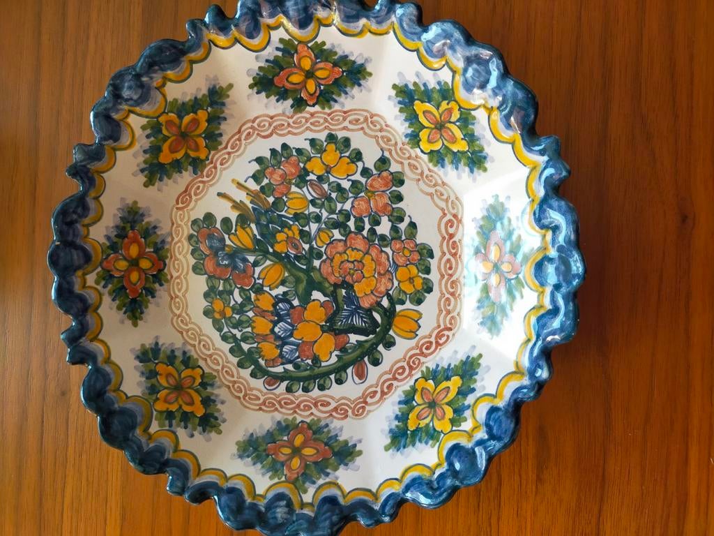 Makkummer aardewerk wandbord, Antiek en Kunst, Antiek | Wandborden en Tegels, Ophalen of Verzenden