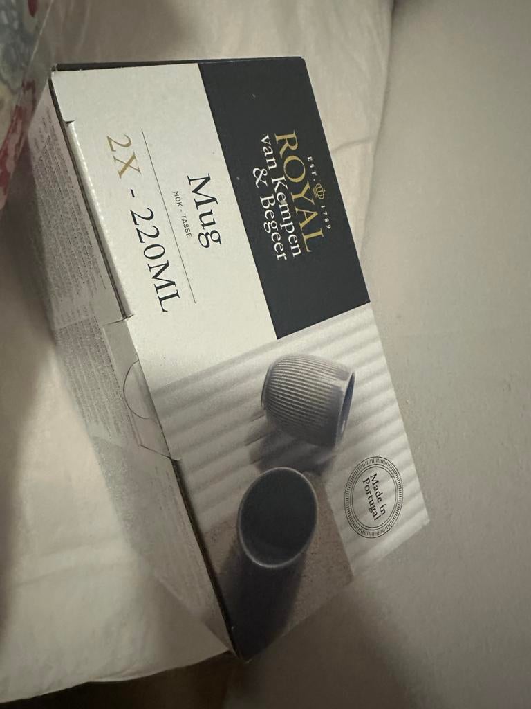 Royal Van Kempen & Begeer makken 220ml blauw, Nieuw, Ophalen of Verzenden, Bord(en), Effen