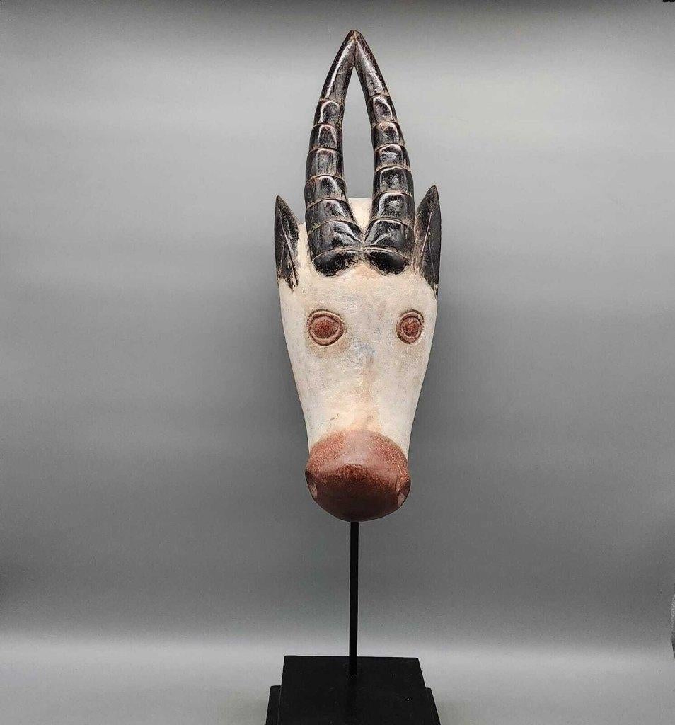 Kwele-stijl masker uit de DRC., Antiek en Kunst, Ophalen of Verzenden