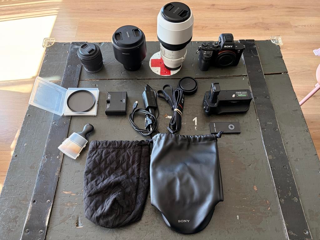 Sony A7 ii met lenzen complete set, Compact, Ophalen of Verzenden, Zo goed als nieuw, Sony