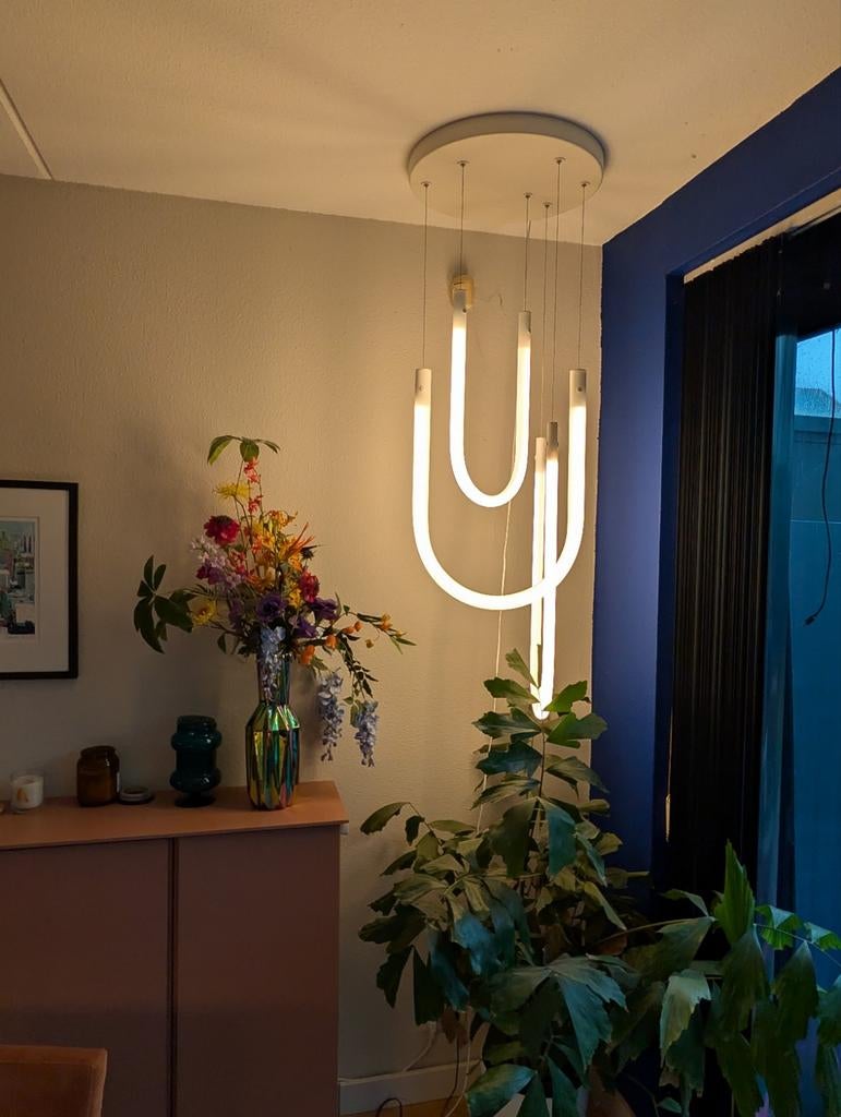 IKEA Varmblixt hanglamp - Uniek design, Gebruikt, 50 tot 75 cm, Ophalen of Verzenden, Metaal
