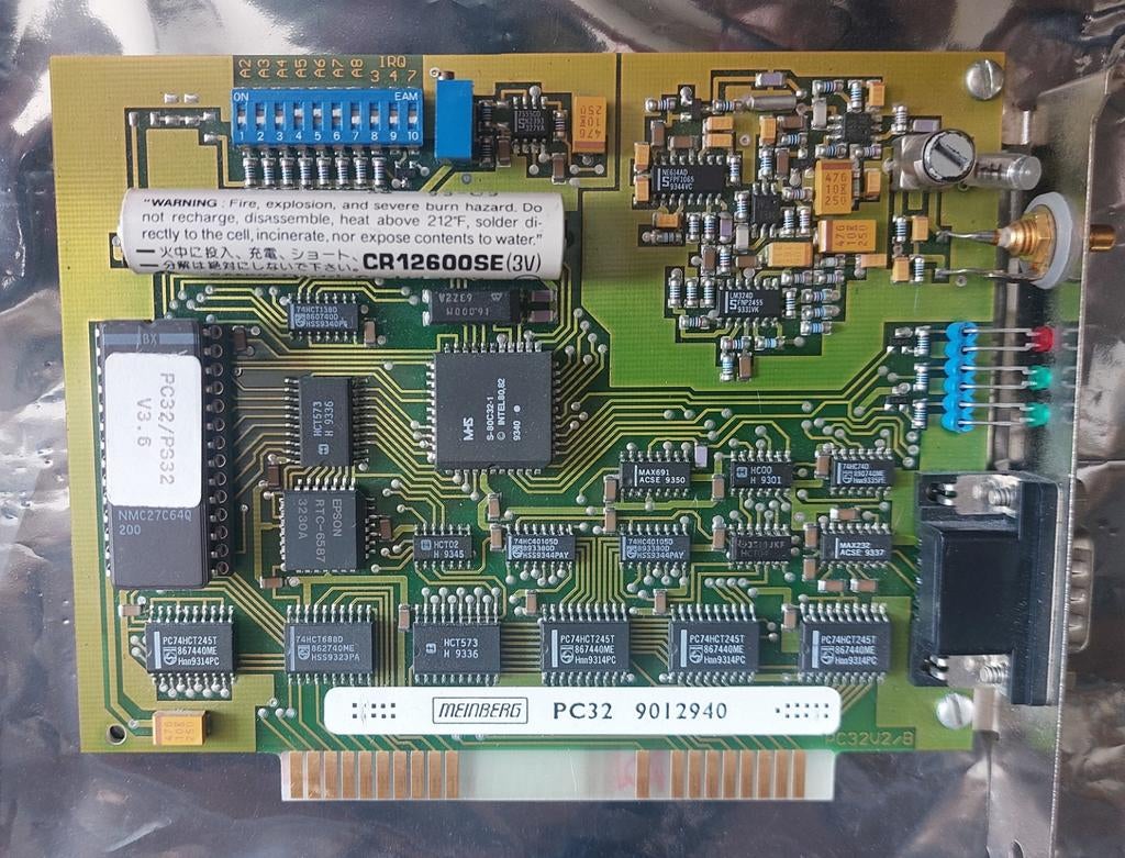 Meimberg vintage DCF ISA kaart met antenne, Computers en Software, Ophalen of Verzenden