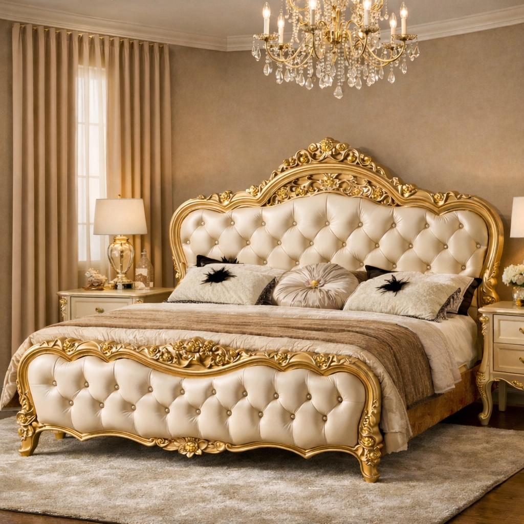 ITALIAANSE ORGINELE BAROK BEDDEN NU VOOR MAAR 1495,-, Huis en Inrichting, Slaapkamer | Bedden, 90 cm, Ophalen of Verzenden, Hout