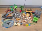 Playmobil grote dieren set (amfibievoertuig, dino's, zebra's, Ophalen of Verzenden, Gebruikt