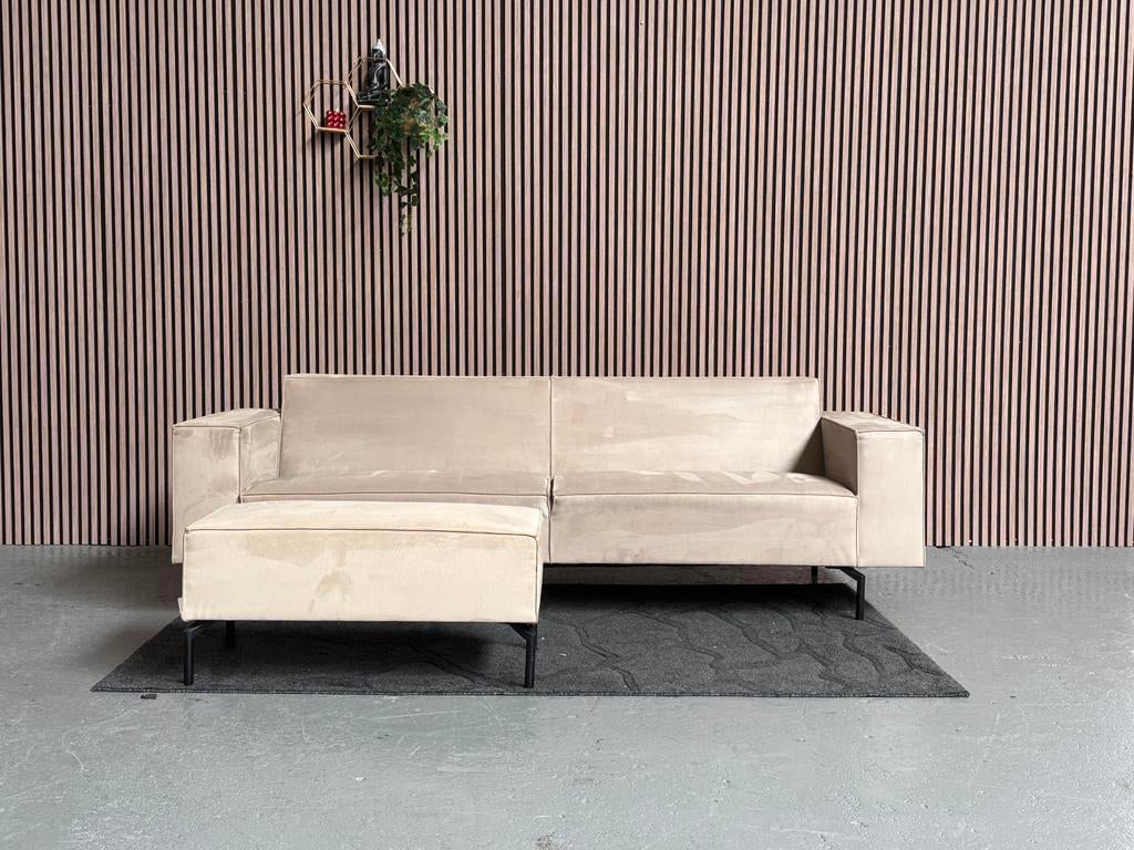 GRATIS LEVERING By Sidde Nord Bank + Poef 242x95 GEREINIGD