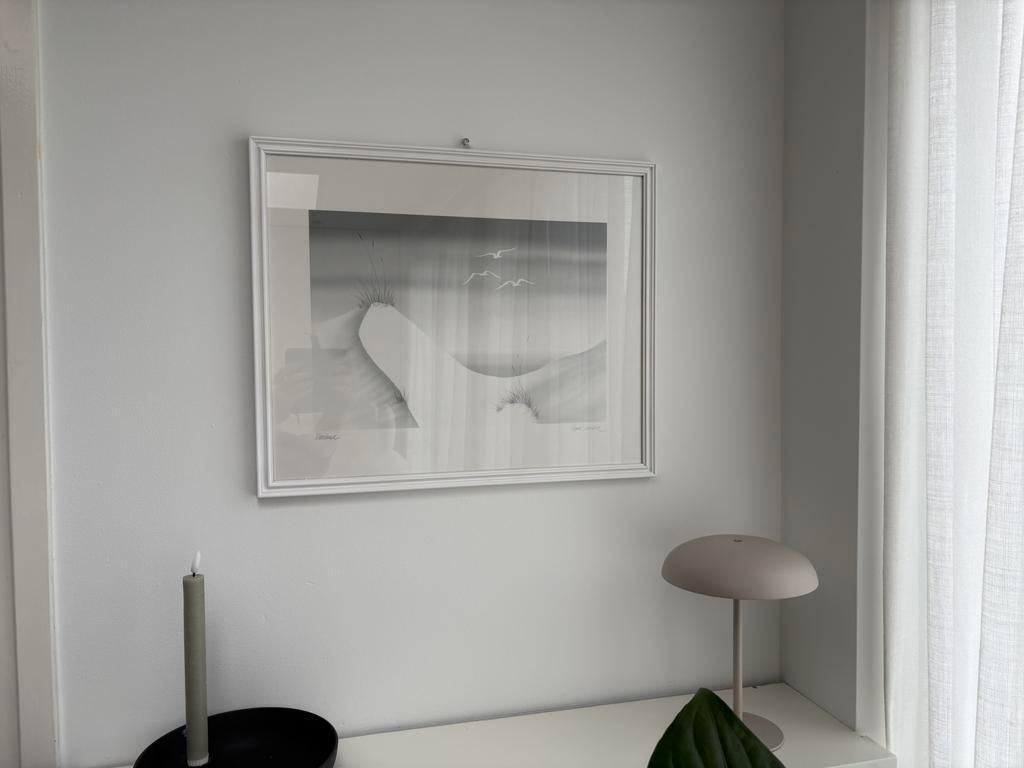 Prachtige vintage prent Vlieland van Henri Leonard, Antiek en Kunst, Ophalen of Verzenden