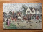 Vintage houten legpuzzel "Boney's Beaten!" van 1933, Ophalen of Verzenden, Minder dan 500 stukjes, Gebruikt, Legpuzzel