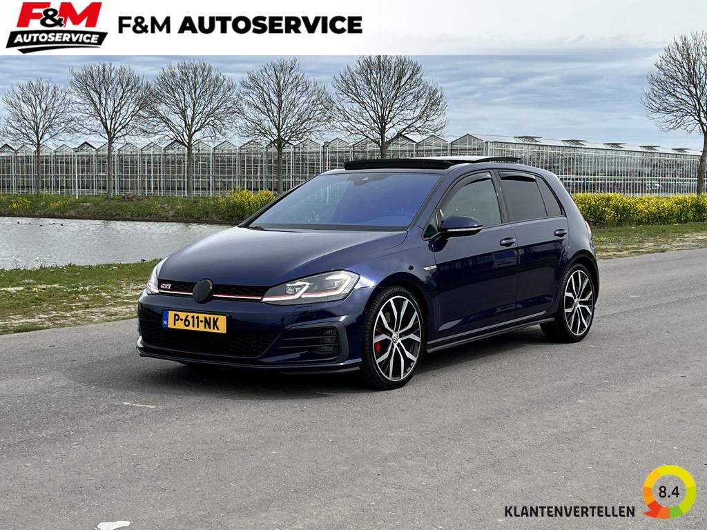 Volkswagen Golf 2.0 TSI GTI Performance Pano, blindspot, cam, Auto's, Volkswagen, Stof, Gebruikt, 4 cilinders, Blauw