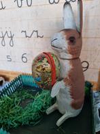 Oude antieke paashaas candycontainer, Ophalen of Verzenden