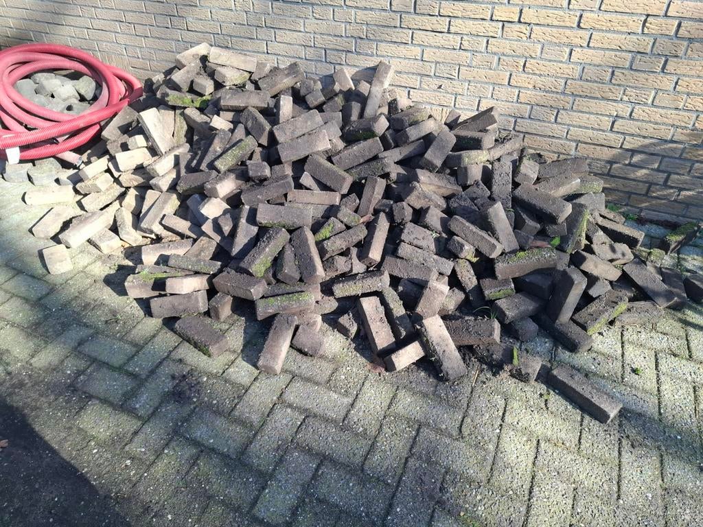 Gratis klinkers en waaltjes, Ophalen, Gebruikt, Beton, Klinkers