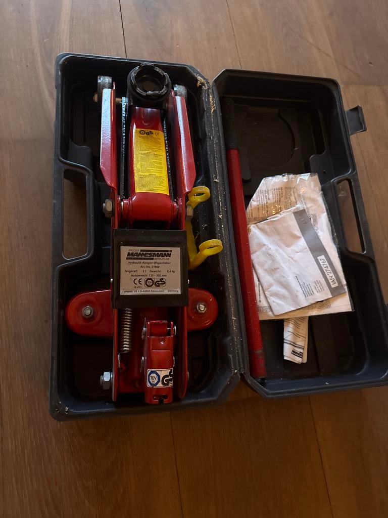 Mannesmann Hydraulische Garagekrik 2T - Zo goed als nieuw, Auto diversen, Ophalen, Zo goed als nieuw, Hydraulisch, Garagekrik