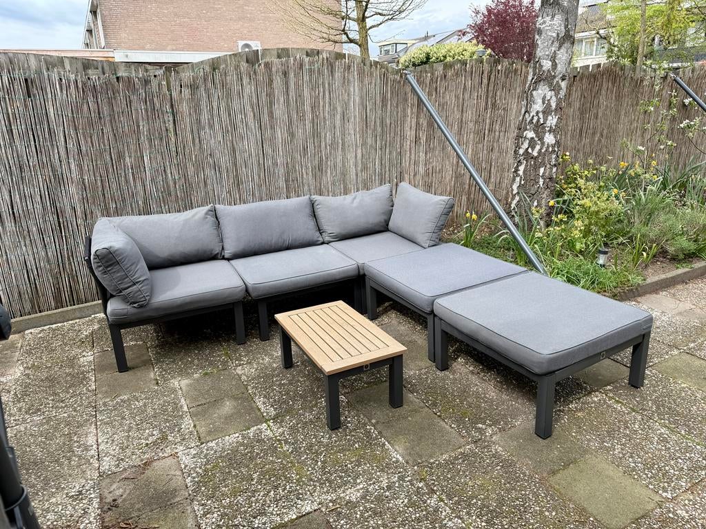 Z.G.A.N: Loungeset La Sud 6-delig met kussens, Tuin en Terras, Tuinsets en Loungesets, Gebruikt, Loungeset, Overige materialen
